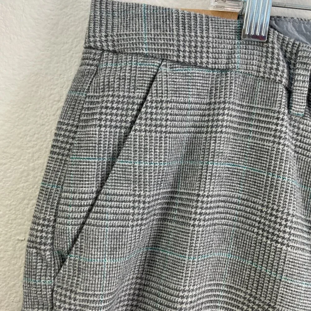 NEW‎ LL Bean Womens 20 Medium Tall Classic Fit Plaid Pants Straight Leg